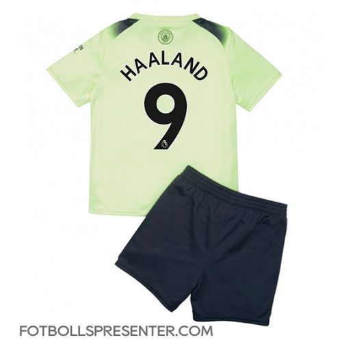 Manchester City Erling Haaland #9 Tredje tröja Barn 2022-23 Kortärmad (+ korta byxor)